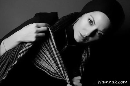 عکس سیاه و سفید از مهناز افشار
