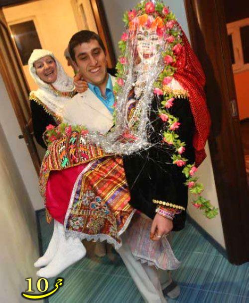 عروسیهای مسلمان بلتغاری با آرایشهای عجیب  عکس