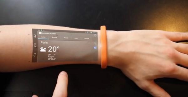 دستبند Cicret ساعد شما را تبدیل به تلفن همراه هوشمندتان می کند