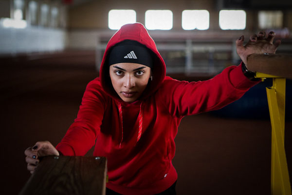 تمرینات دختر سرعت ایران در قاندومی بندرترکمن 