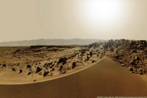تصاویری از غروب خورشید در مریخ!!