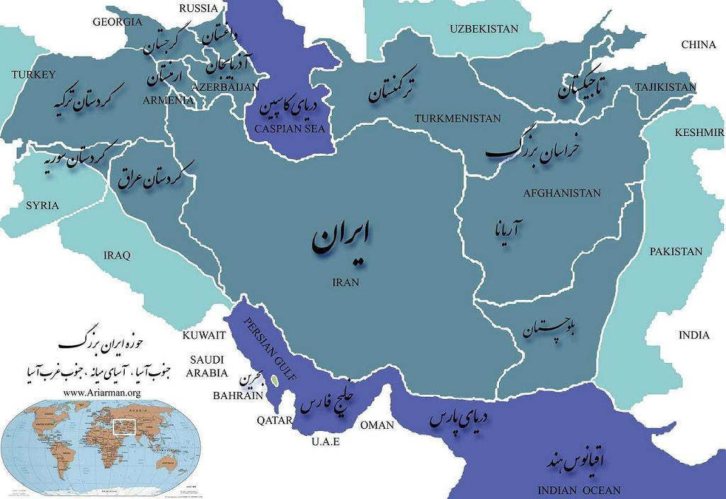 نام کشورهاي جهان همگي در زبان پارسي و دیگر زبان ها