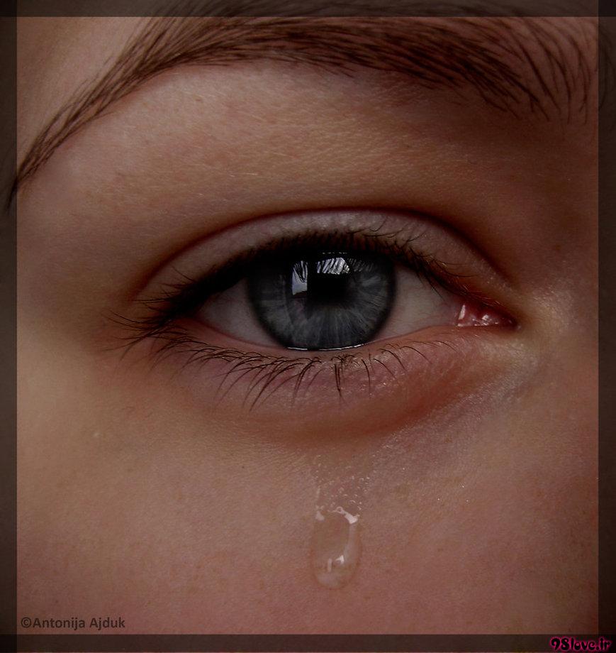 عکس زن گریان