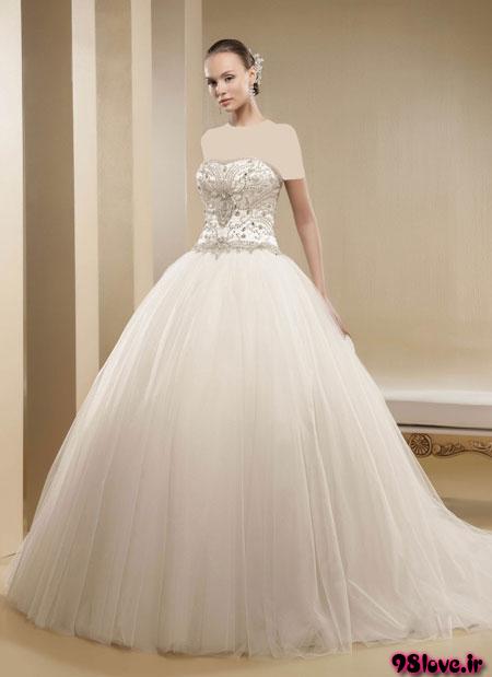 مدل لباس عروس پرنسسی 2014