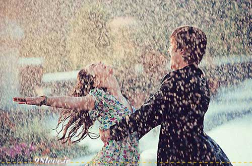 عاشقانه زیر باران