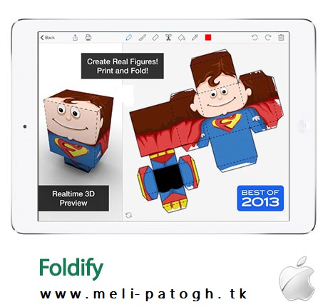 ساخت کاردستی‌های سه‌بعدی با Foldify 1.6.1 – آیپد