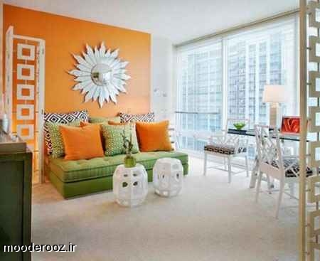  جدیدترین دکوراسیون نارنجی خانه