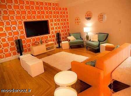  جدیدترین دکوراسیون نارنجی خانه
