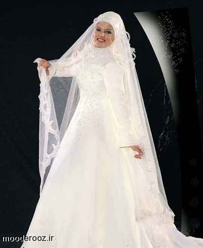  مدل لباس عروس باحجاب سال 2014