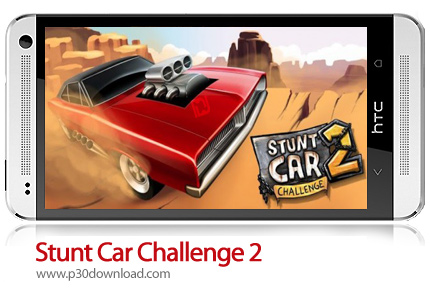دانلود Stunt Car Challenge 2 - بازی موبایل شیرین کاری با اتومبیل 2