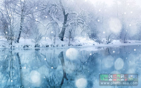 تک عکس HD از رودخانه در فصل زمستان,عکس فصل زمستان,عکس زمستان,عکس زیبا از زمستان