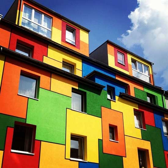 شادترین ساختمان ها در جهان+عکس,شادترین ساختمان ها در جهان,رنگی ترین خانه های جهان,شادترین خانه ها در دنیا,شادترین ساختمان ها