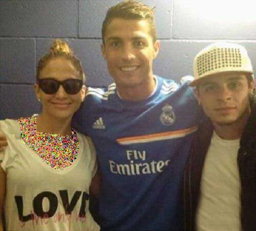 عکس های جنیفر لوپز به همراه نامزدش در کنار تیم رئال مادرید