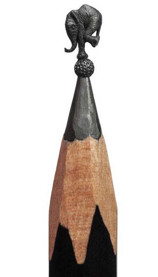 مجسمه هايي ساخته شده بر روي نوک مداد