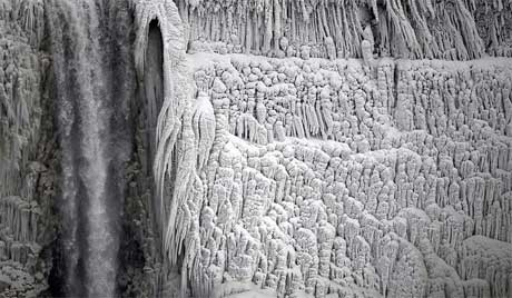آبشار نیاگارا در زمستان