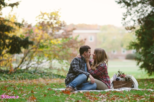 عکسهای عاشقانه دو نفره در فصل پاییز
