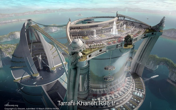 تصاویری خیالی از ساختمان های آینده tarrahi-khaneh