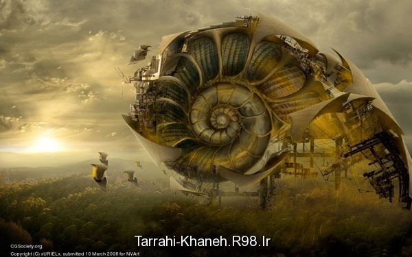 تصاویری خیالی از ساختمان های آینده tarrahi-khaneh