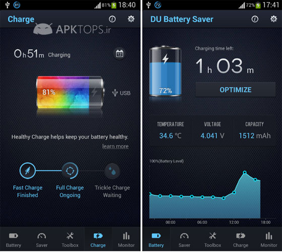 DU Battery Saver PRO & Widgets 3.6.0 pro   کاهش مصرف باتری گوشی های اندروید