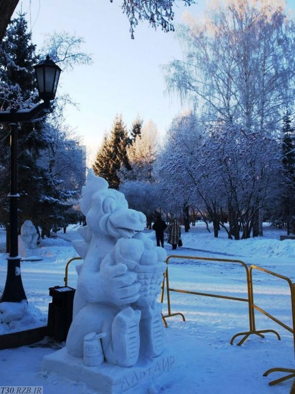مجسمه های برفی بسیار زیبا