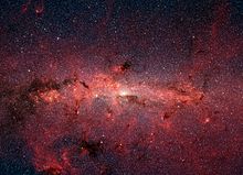 تصویر مادون قرمز هسته مرکزی کهکشان راه شیری
