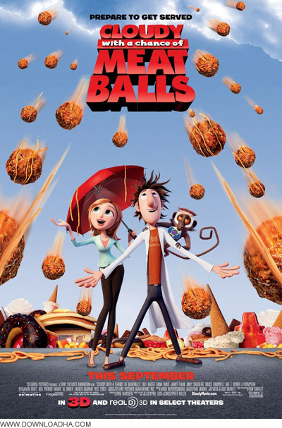 دانلود انیمیشن Cloudy With A Chance of Meatballs 2009