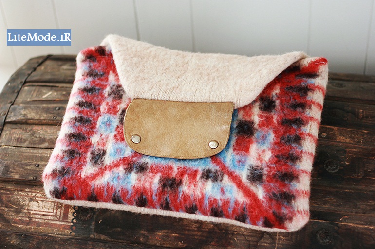 استفاده از پلیور پشمی برای دوخت کیف زیبا 