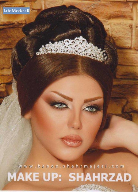 مدل سایه چشم عروس 2016 ,مدل میکاپ صورت عروس ایرانی