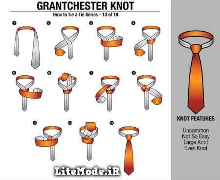 آرشیو کامل از انواع بستن و گره زدن کراوات 