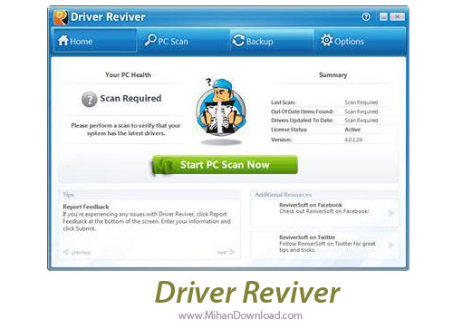 دانلود Driver Reviver 4.0.1.104 کشف درایور های ویندوز