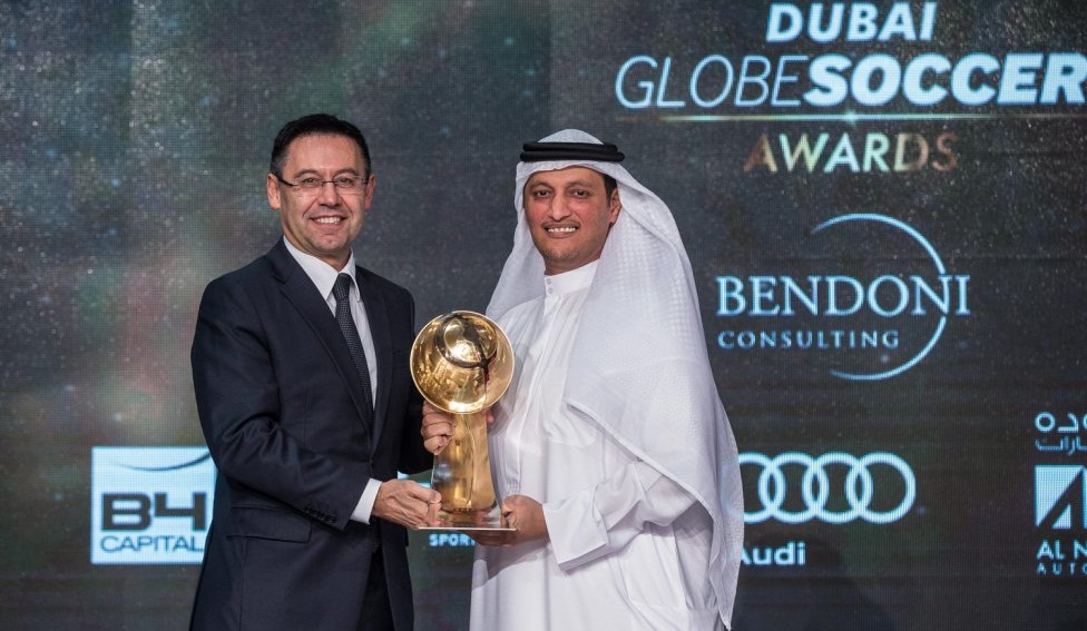 بارسلونا برنده جایزه Globe Soccer Awards 2015 شد