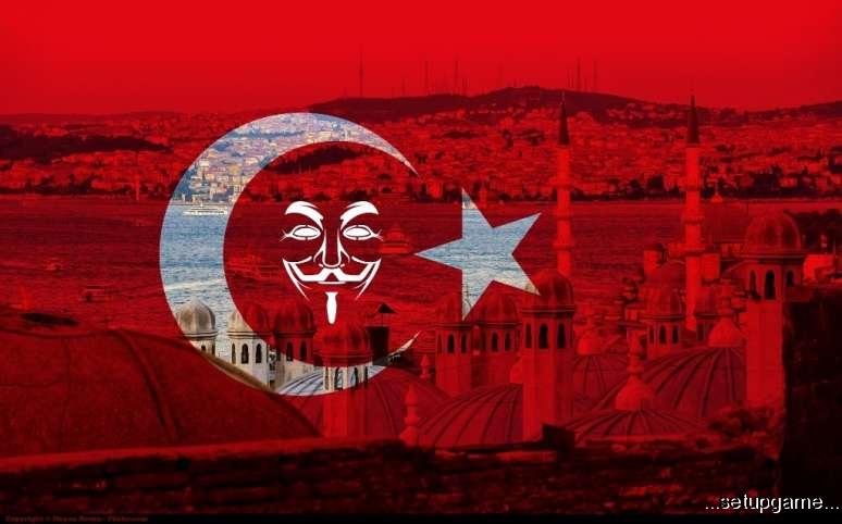 اینترنت ترکیه توسط هکرهایAnonymous قطع شد!