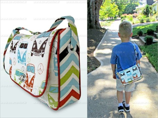 الگو وآموزش دوخت کیف مدرسه برای بچه ها