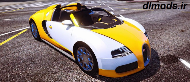 دانلود مد ماشین بوگاتی Bugatti Veyron برای بازی Gta v