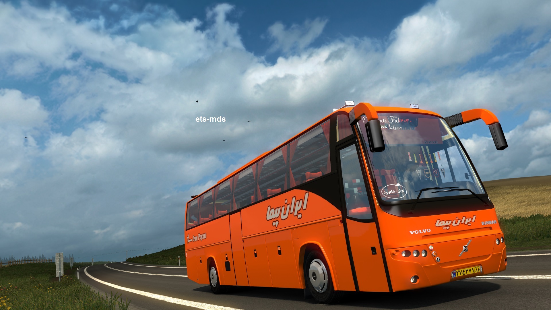 دانلود اتوبوس فوق العاده ولوو B12B ایرانی ورژن 2.5 برای یورو تراک