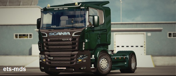 دانلود کامیون اسکانیا lllegal v8 ادیت شده برای یورو تراک