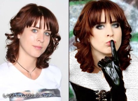 تصاویر قبل و بعد آرایش,قبل آرایش و بعد آرایش,قبل ارایش