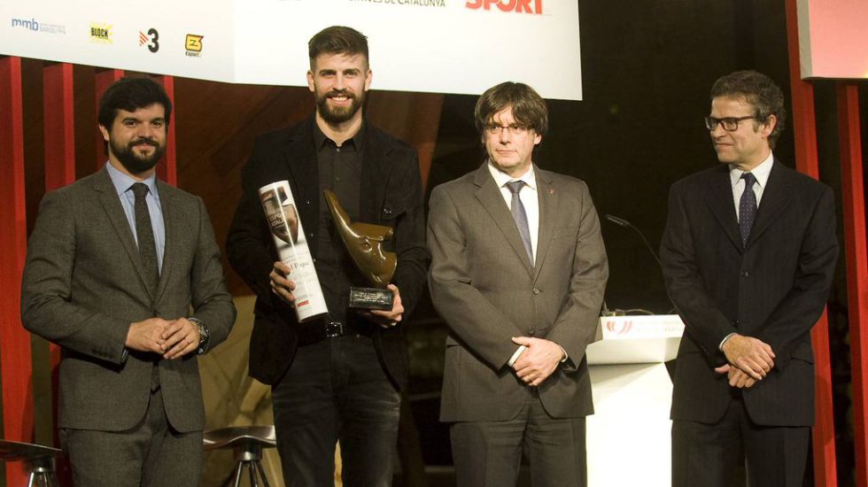 پیکه به عنوان ورزشکار سال کاتالونیا انتخاب شد