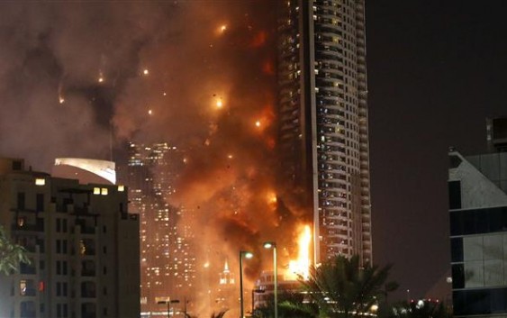 داعش هتل ۶۳ طبقه‌ دبی را آتش زد