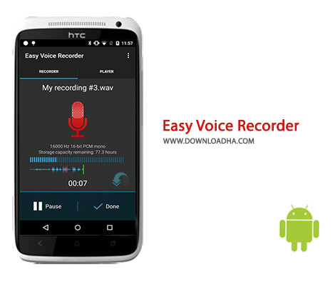  دانلود نرم افزار ضبط صدا Easy Voice Recorder 1.9.1.4 برای اندروید