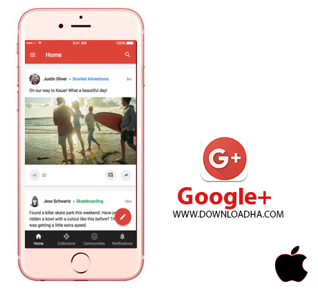  نرم افزار رسمی گوگل پلاس Google+ v5.2 – آیفون آیپاد