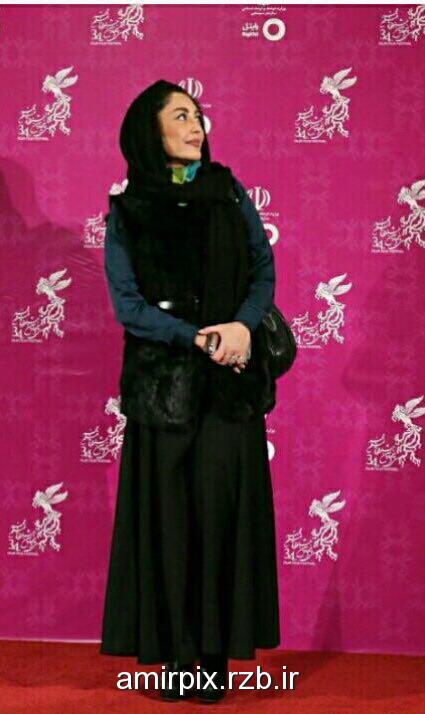 شقایق فراهانی در افتتاحیه سی‌ و‌ چهارمین جشنواره فیلم فجر