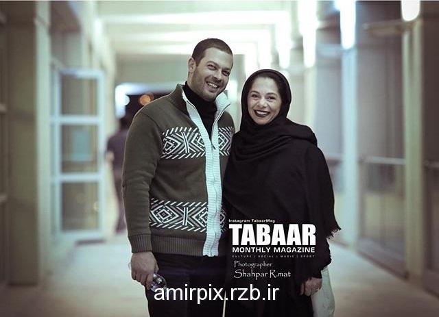 پژمان بازغی و همسرش در سی و چهارمین جشنواره فیلم فجر