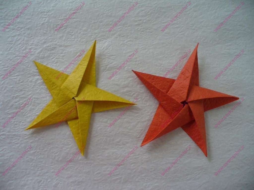 آموزش اوریگامی ستاره