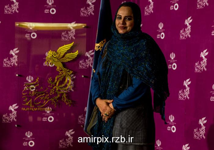 نرگس آبیار در حاشیه جشنواره 34 فیلم فجر