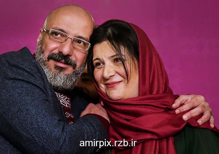 امیرجعفری و ریما رامین فر در حاشیه جشنواره 34 فیلم فجر