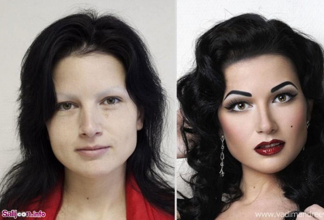 خانم ها قبل و بعد از آرایش