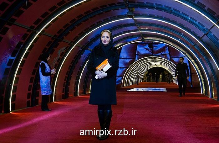 مهناز افشار در حاشیه سی و چهارمین جشنواره فیلم فجر