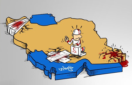 کاریکاتور روز هلال احمر و صلیب سرخ