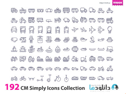  دانلود تصاویر وکتور CM Simply Icons Collection